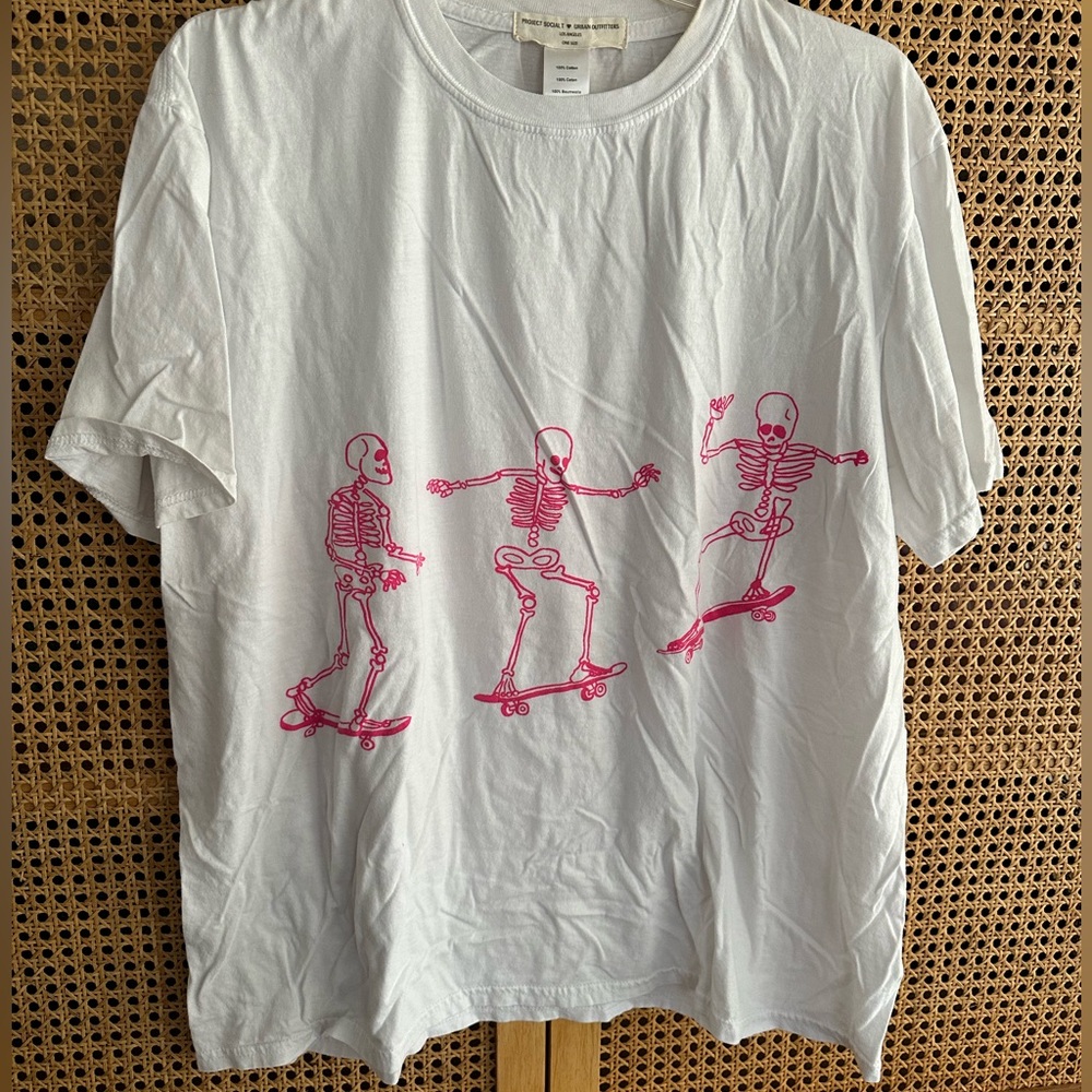 Project Social skeleton skate tee